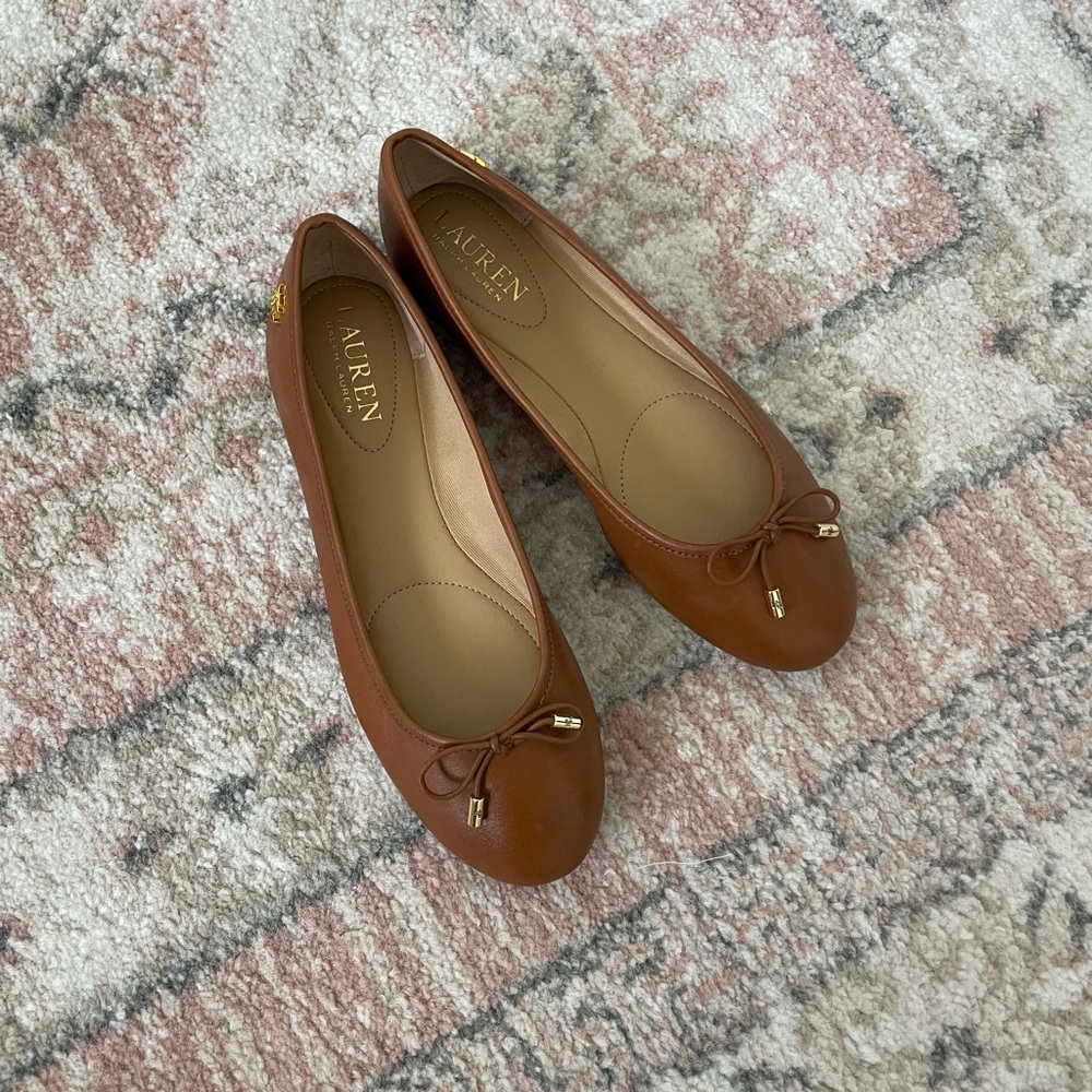 Ralph Lauren Brown Flats